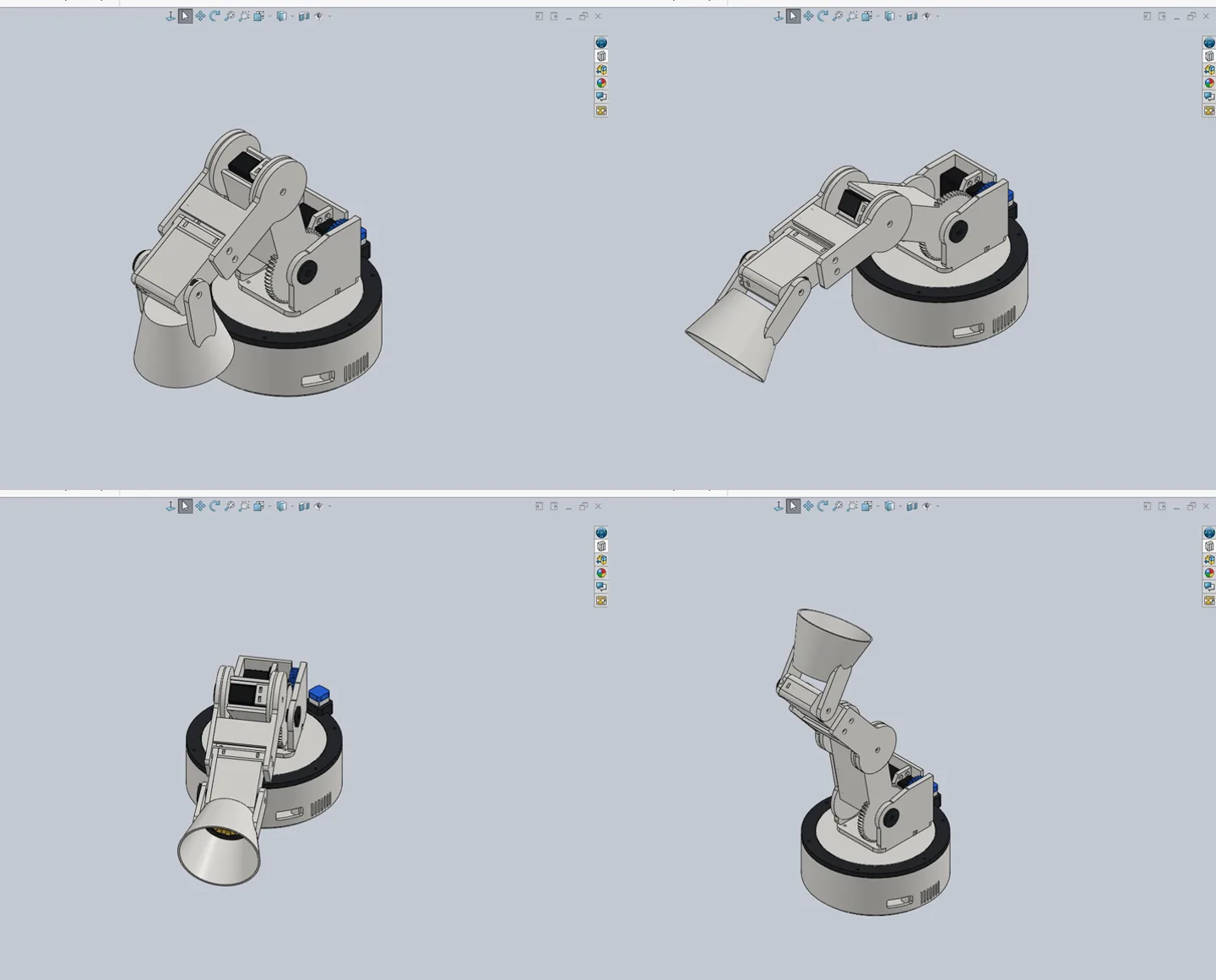 Hotaru 3's poses, checked in SolidWorks