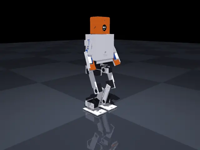 Walking forward in simulation